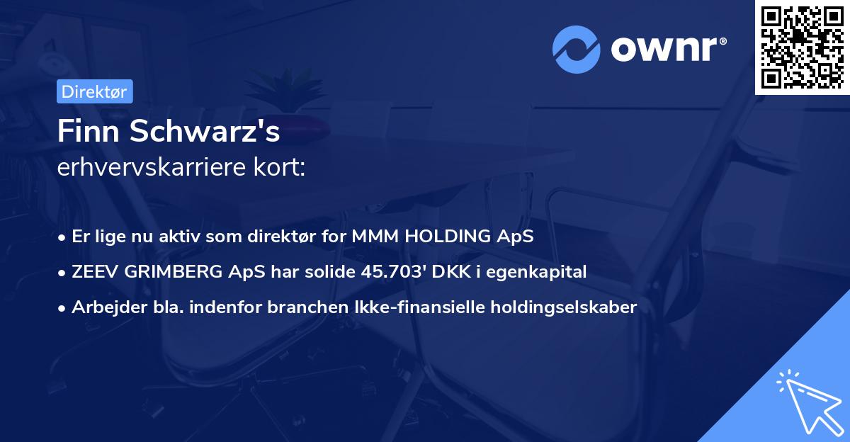Finn Schwarz's erhvervskarriere kort