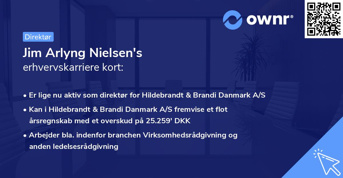 Jim Arlyng Nielsen's erhvervskarriere kort