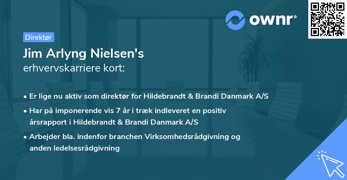 Jim Arlyng Nielsen's erhvervskarriere kort