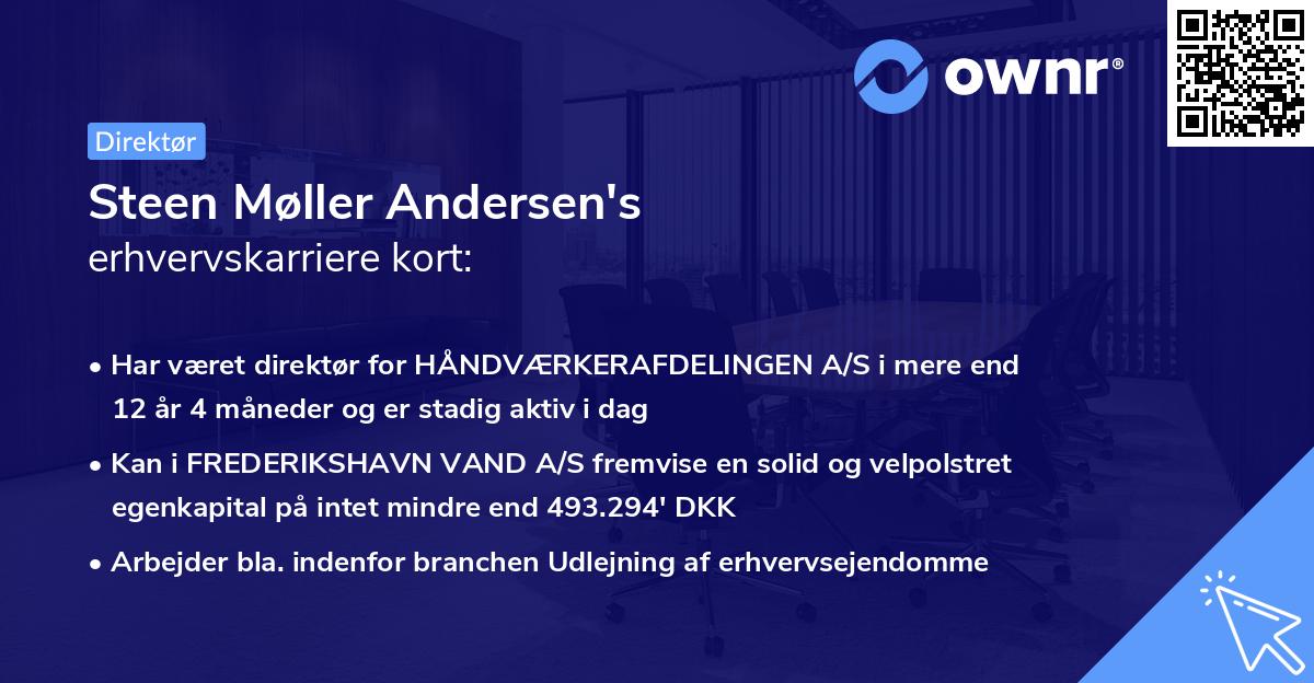 Steen Møller Andersen's erhvervskarriere kort