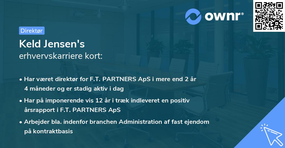 Keld Jensen's erhvervskarriere kort