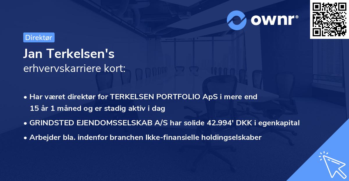 Jan Terkelsen's erhvervskarriere kort