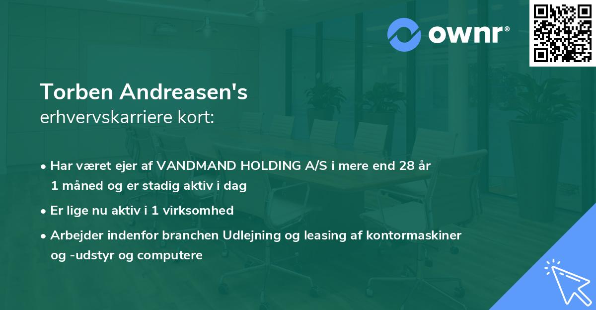 Torben Andreasen's erhvervskarriere kort