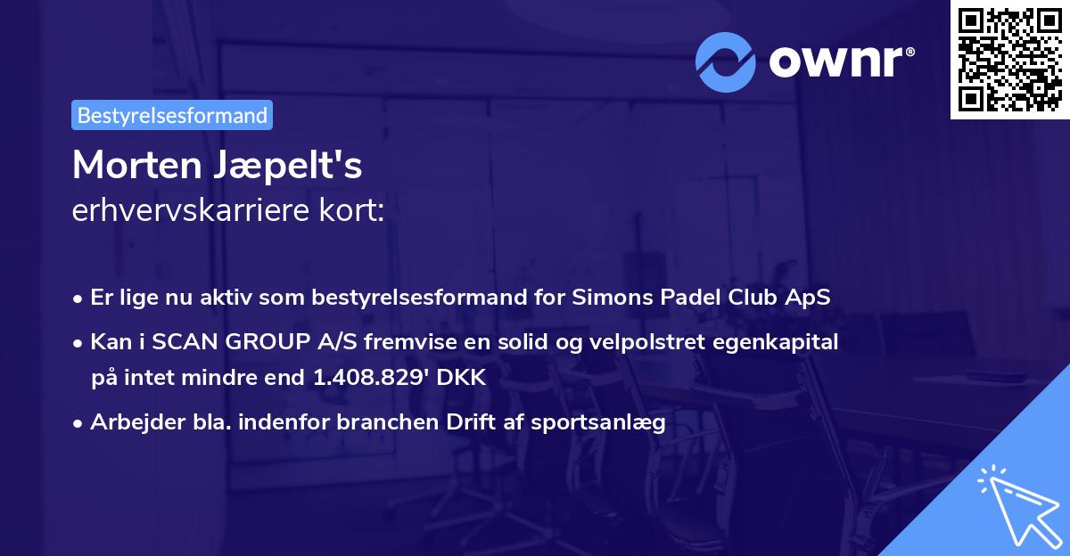 Morten Jæpelt's erhvervskarriere kort