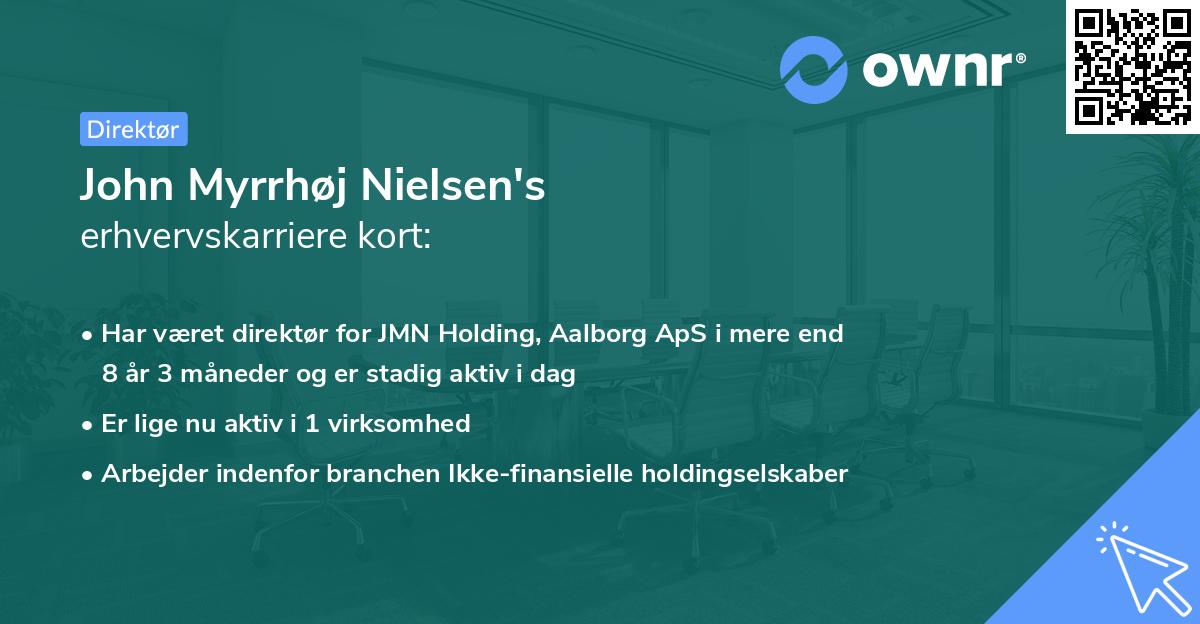 John Myrrhøj Nielsen's erhvervskarriere kort