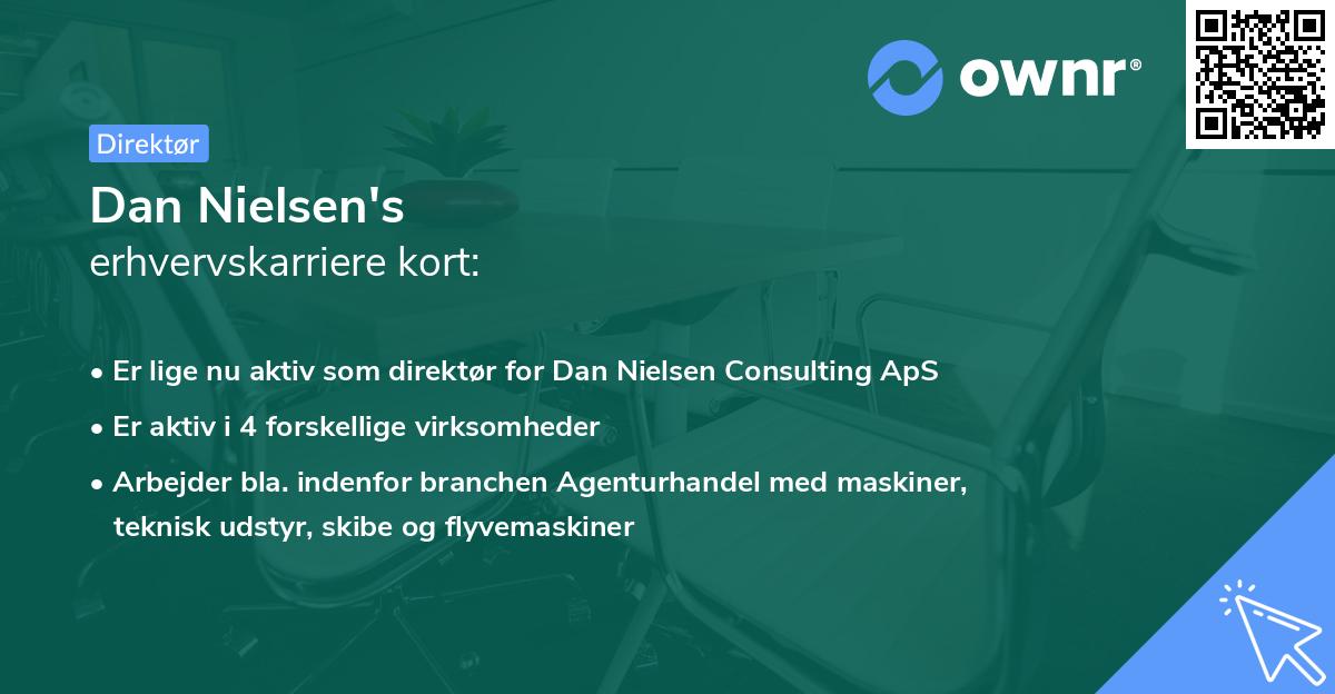 Dan Nielsen's erhvervskarriere kort