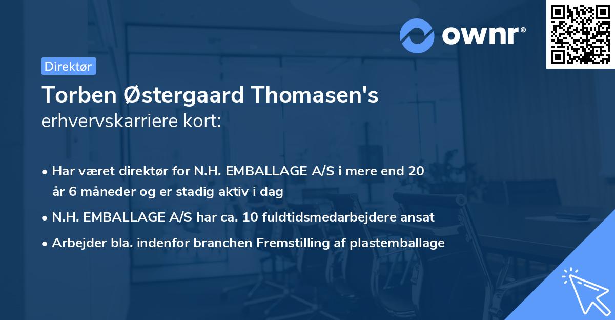 Torben Østergaard Thomasen's erhvervskarriere kort