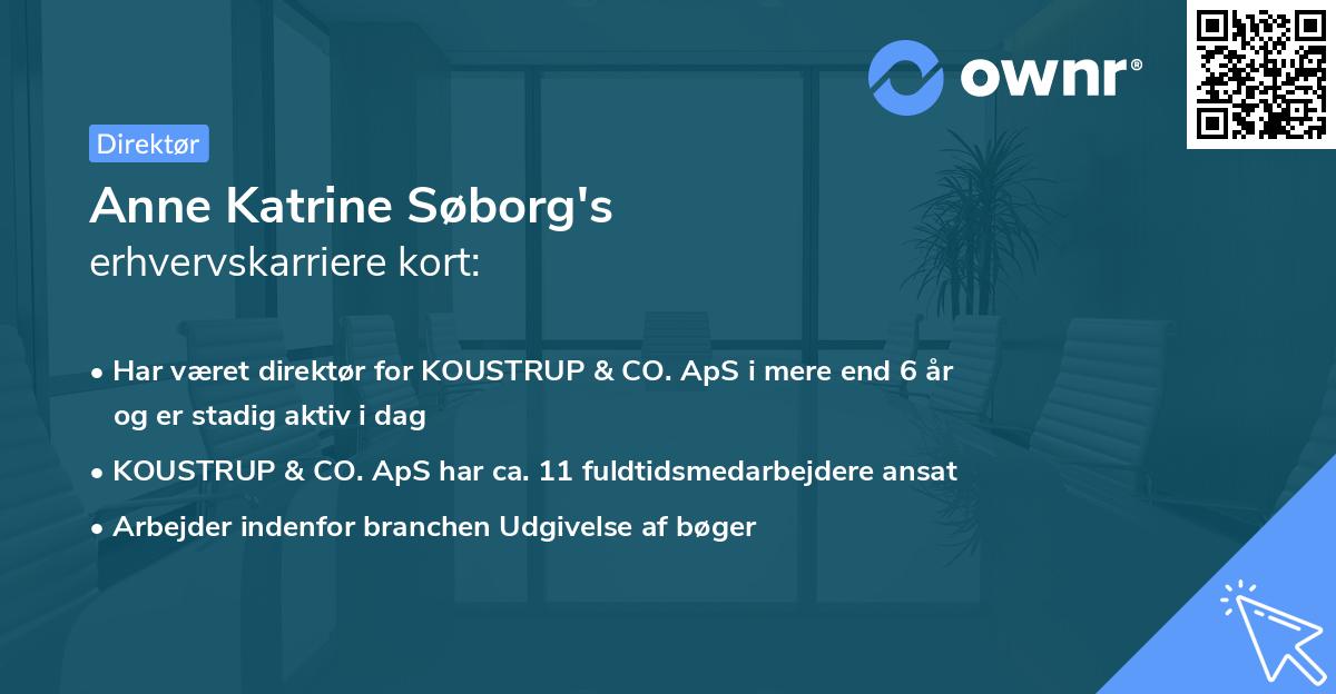 Anne Katrine Søborg's erhvervskarriere kort