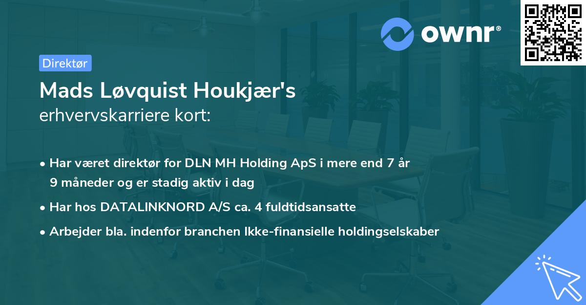 Mads Løvquist Houkjær's erhvervskarriere kort