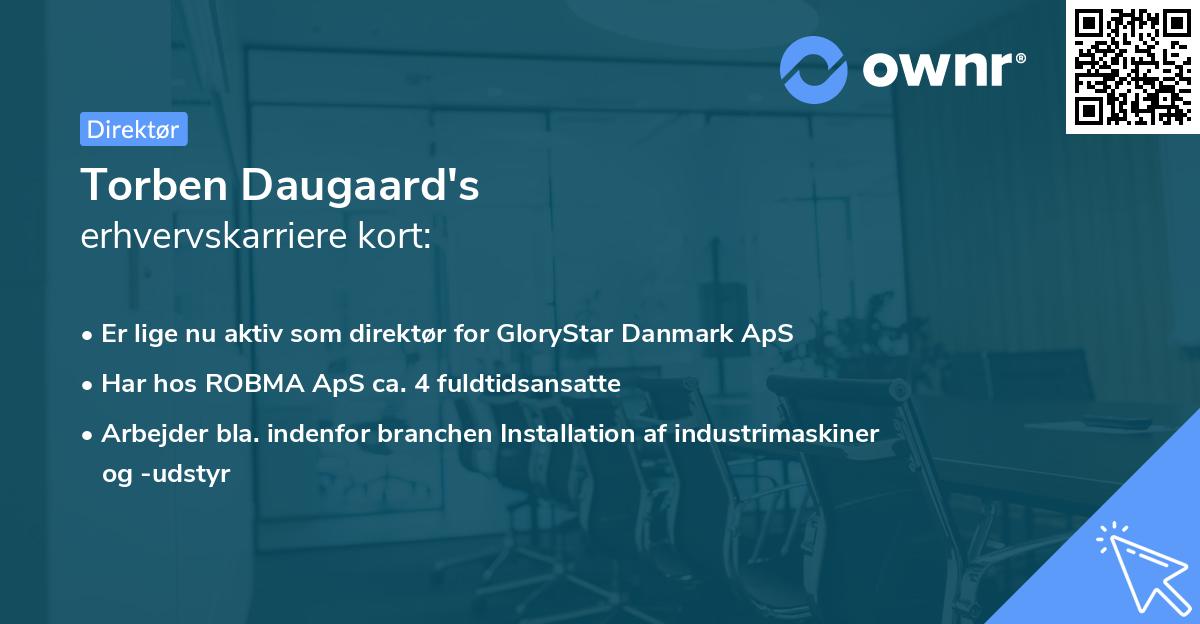 Torben Daugaard's erhvervskarriere kort