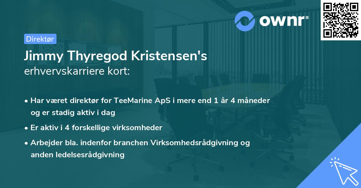 Jimmy Thyregod Kristensen's erhvervskarriere kort