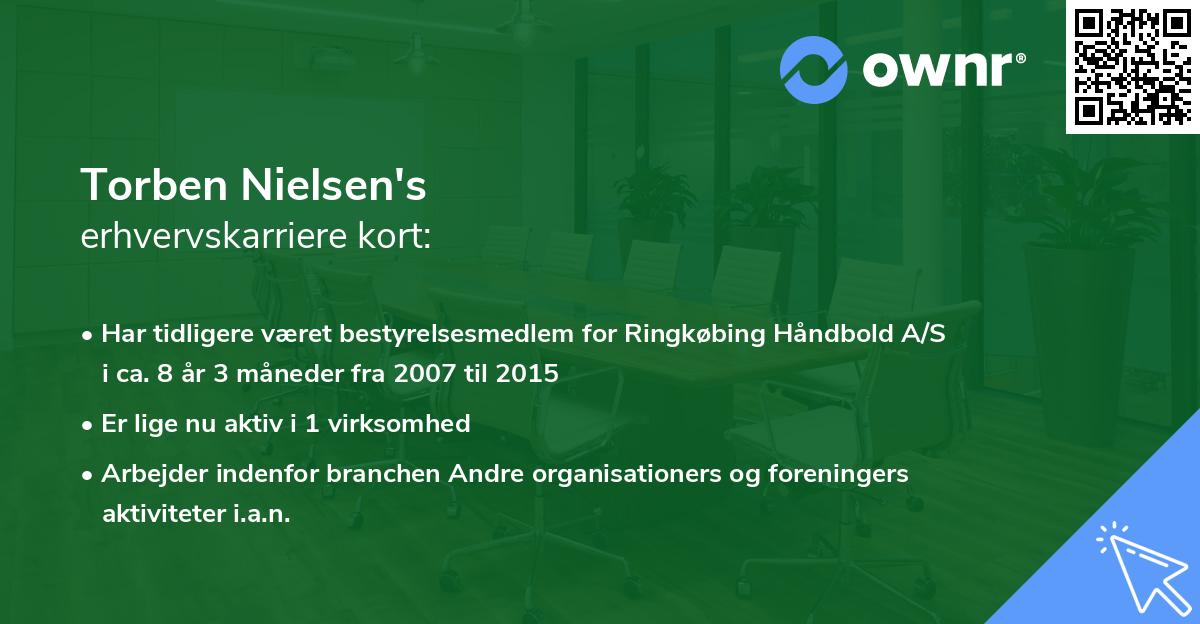 Torben Nielsen's erhvervskarriere kort