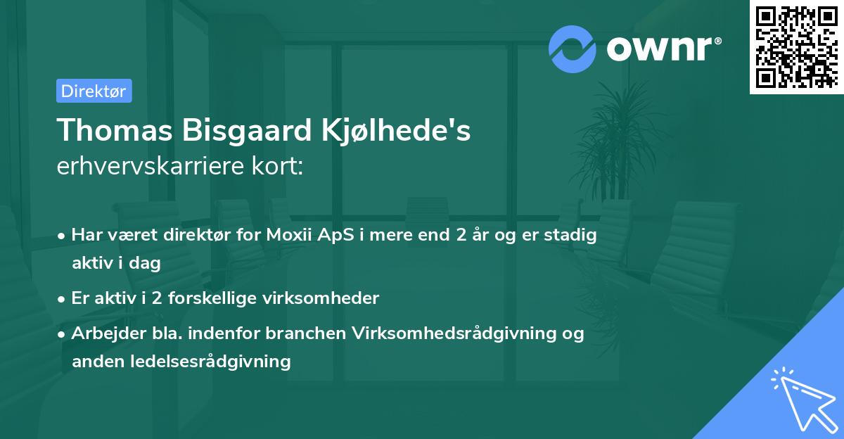 Thomas Bisgaard Kjølhede's erhvervskarriere kort