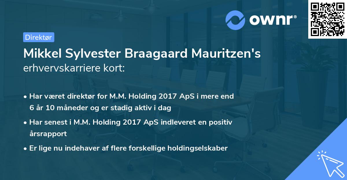 Mikkel Sylvester Braagaard Mauritzen's erhvervskarriere kort