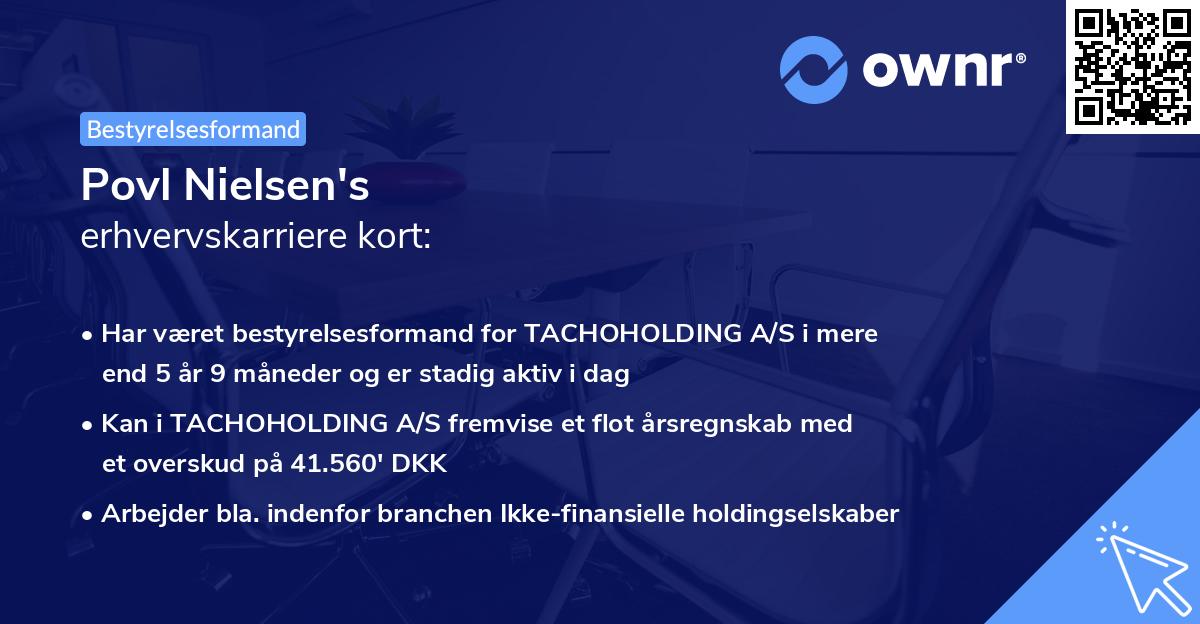 Povl Nielsen's erhvervskarriere kort