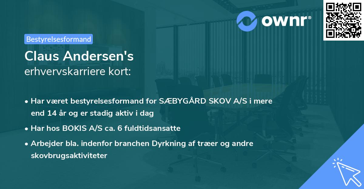 Claus Andersen's erhvervskarriere kort