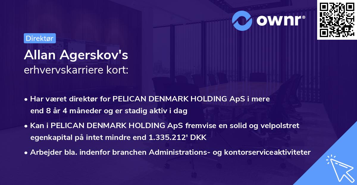 Allan Agerskov's erhvervskarriere kort