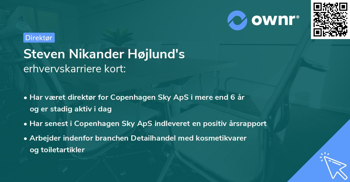 Steven Nikander Højlund's erhvervskarriere kort
