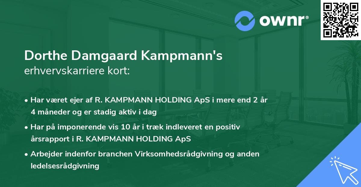 Dorthe Damgaard Kampmann's erhvervskarriere kort