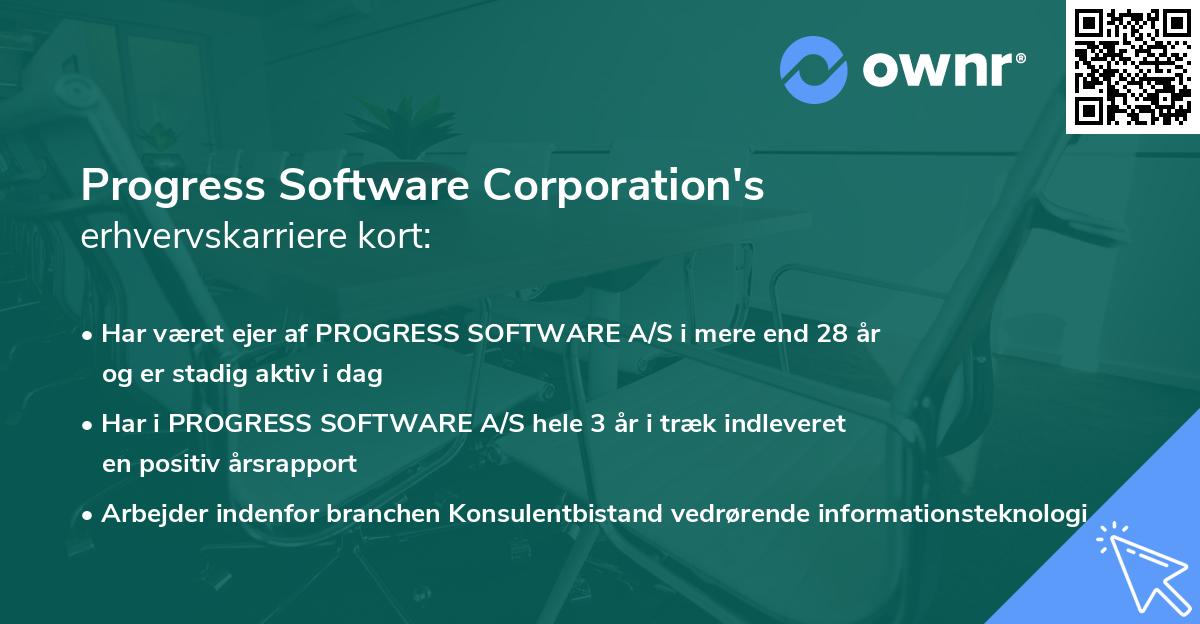 Progress Software Corporation's erhvervskarriere kort