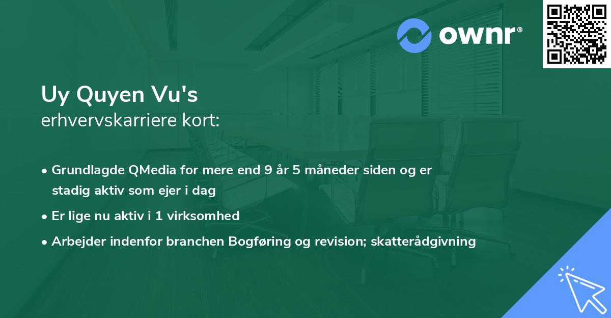 Uy Quyen Vu's erhvervskarriere kort