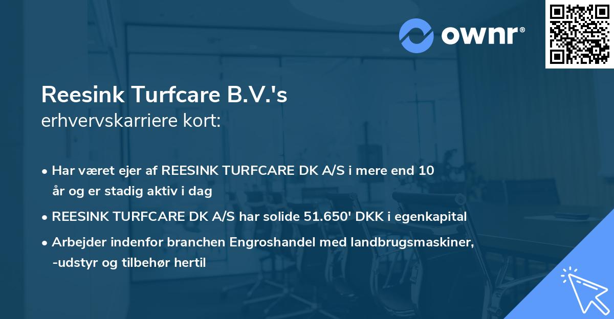 Reesink Turfcare B.V.'s erhvervskarriere kort