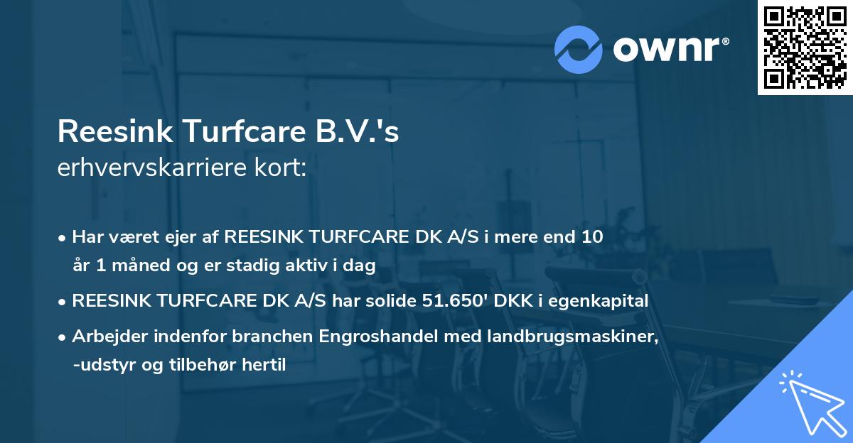 Reesink Turfcare B.V.'s erhvervskarriere kort