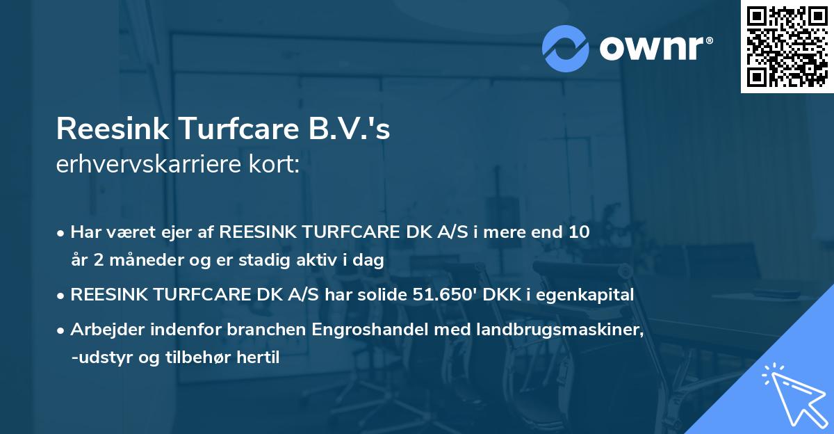Reesink Turfcare B.V.'s erhvervskarriere kort