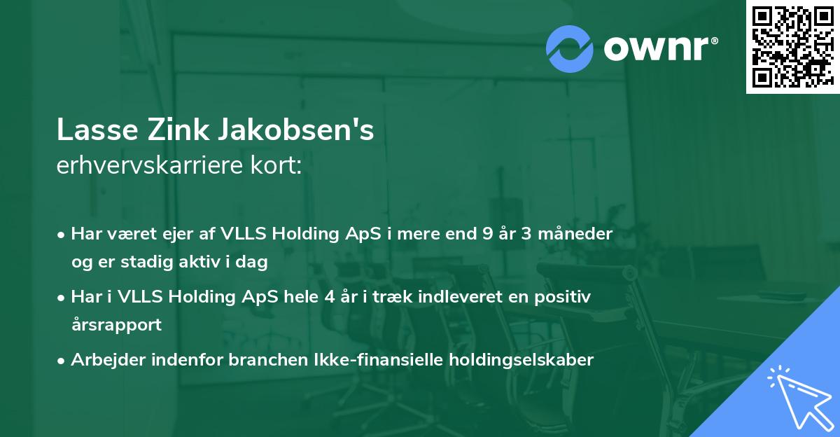 Lasse Zink Jakobsen's erhvervskarriere kort