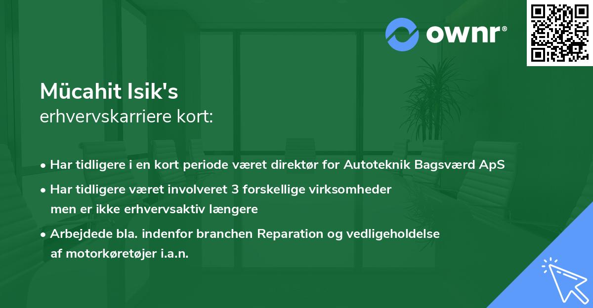 Mücahit Isik's erhvervskarriere kort
