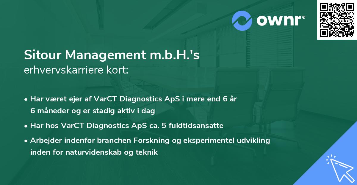 Sitour Management m.b.H.'s erhvervskarriere kort