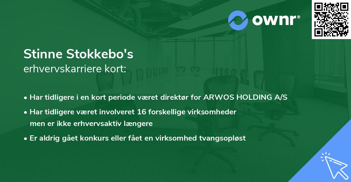 Stinne Stokkebo's erhvervskarriere kort