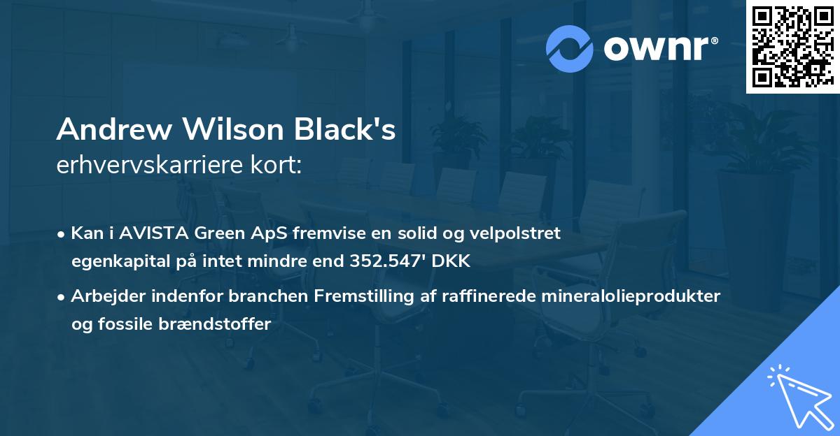 Andrew Wilson Black's erhvervskarriere kort