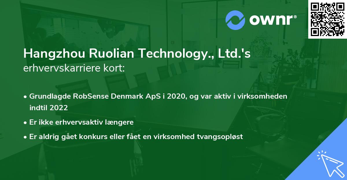 Hangzhou Ruolian Technology., Ltd.'s erhvervskarriere kort