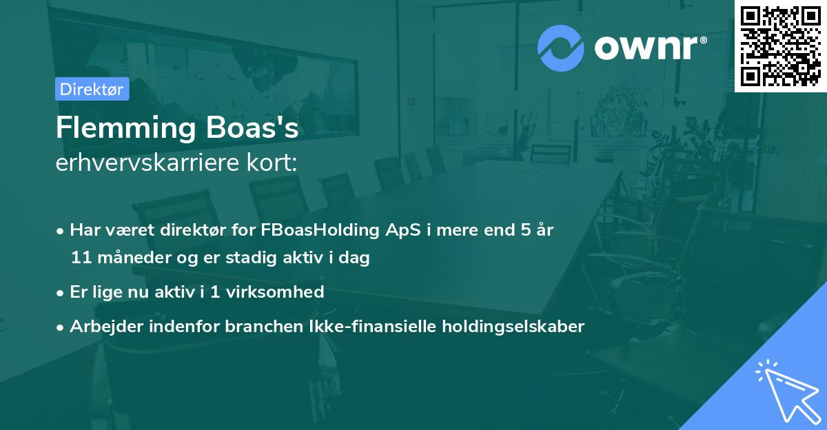 Flemming Boas's erhvervskarriere kort