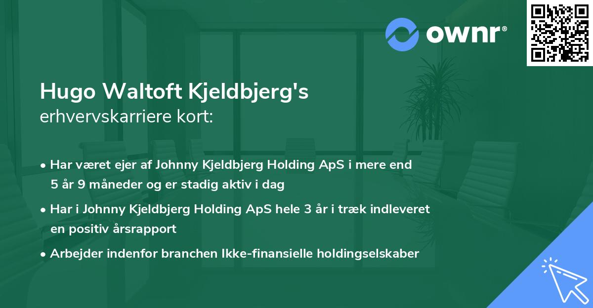 Hugo Waltoft Kjeldbjerg's erhvervskarriere kort