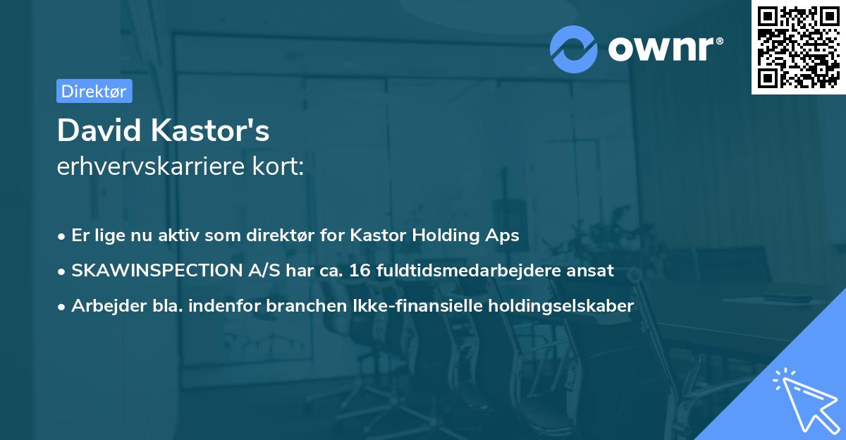 David Kastor's erhvervskarriere kort