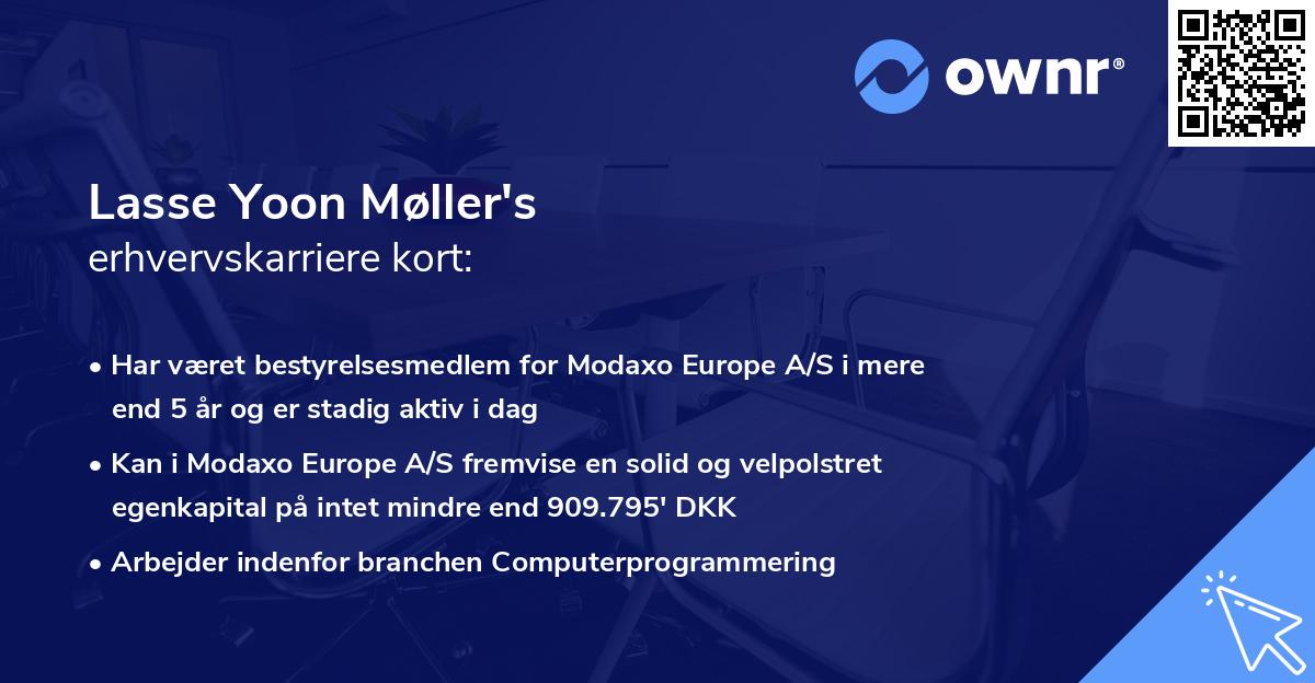 Lasse Yoon Møller's erhvervskarriere kort