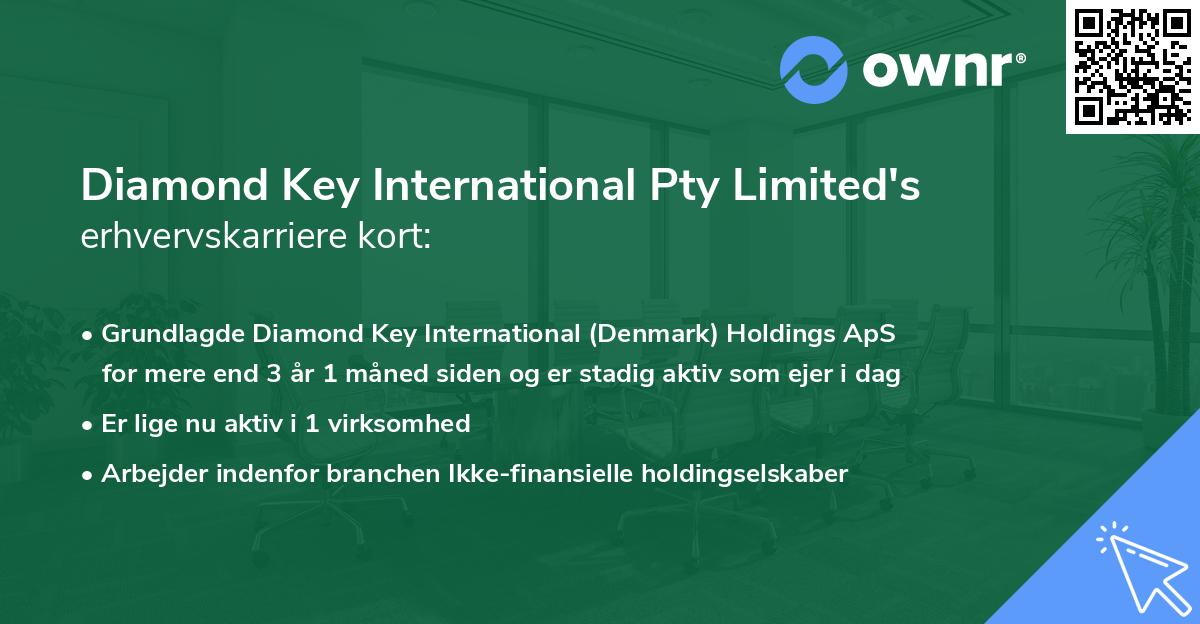 Diamond Key International Pty Limited's erhvervskarriere kort