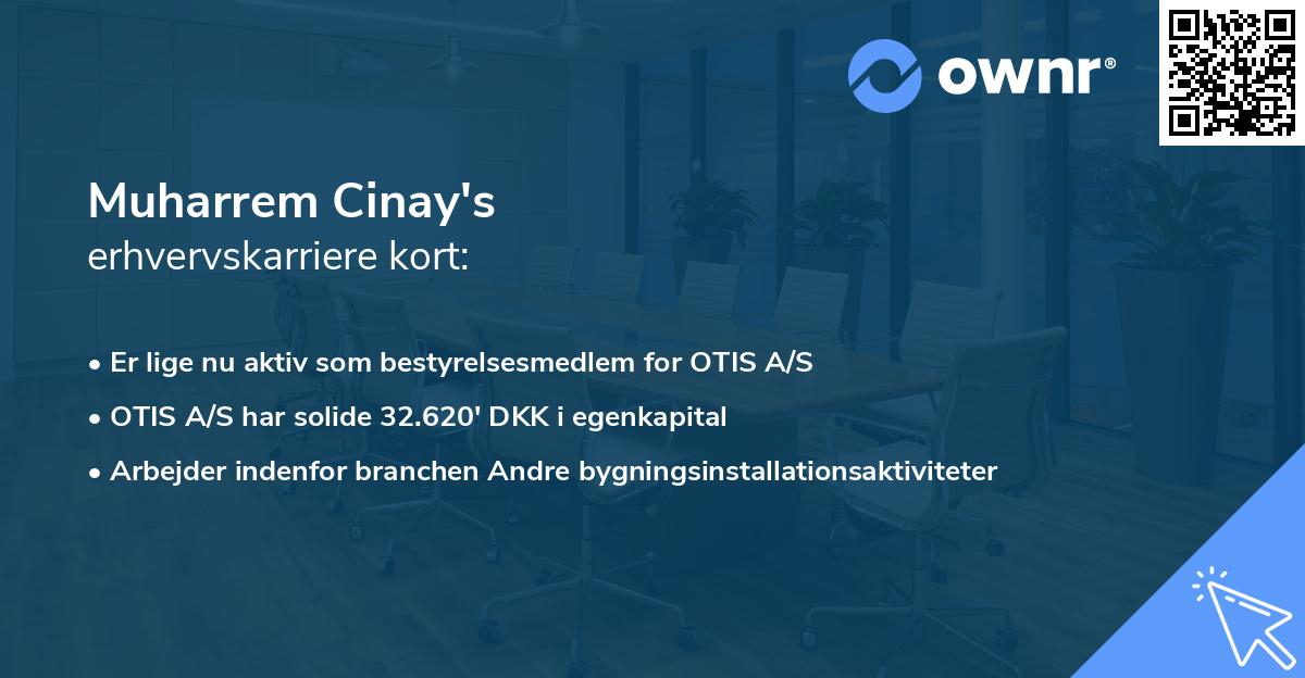 Muharrem Cinay's erhvervskarriere kort