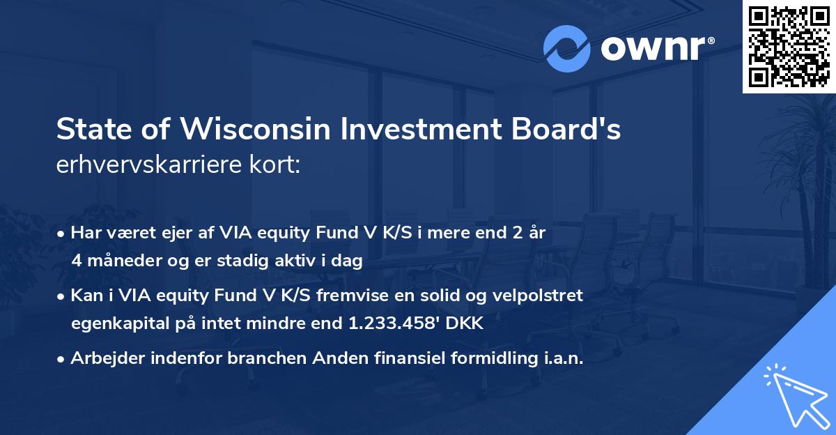 State of Wisconsin Investment Board's erhvervskarriere kort