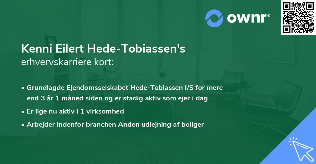 Kenni Eilert Hede-Tobiassen's erhvervskarriere kort