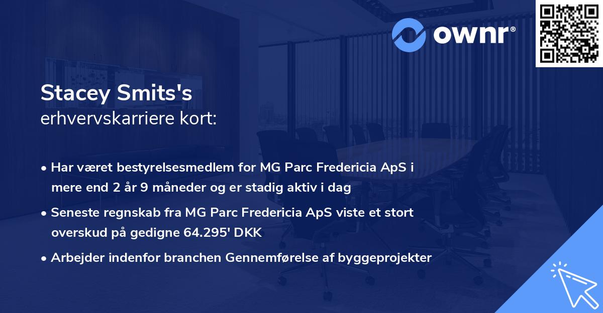 Stacey Smits's erhvervskarriere kort