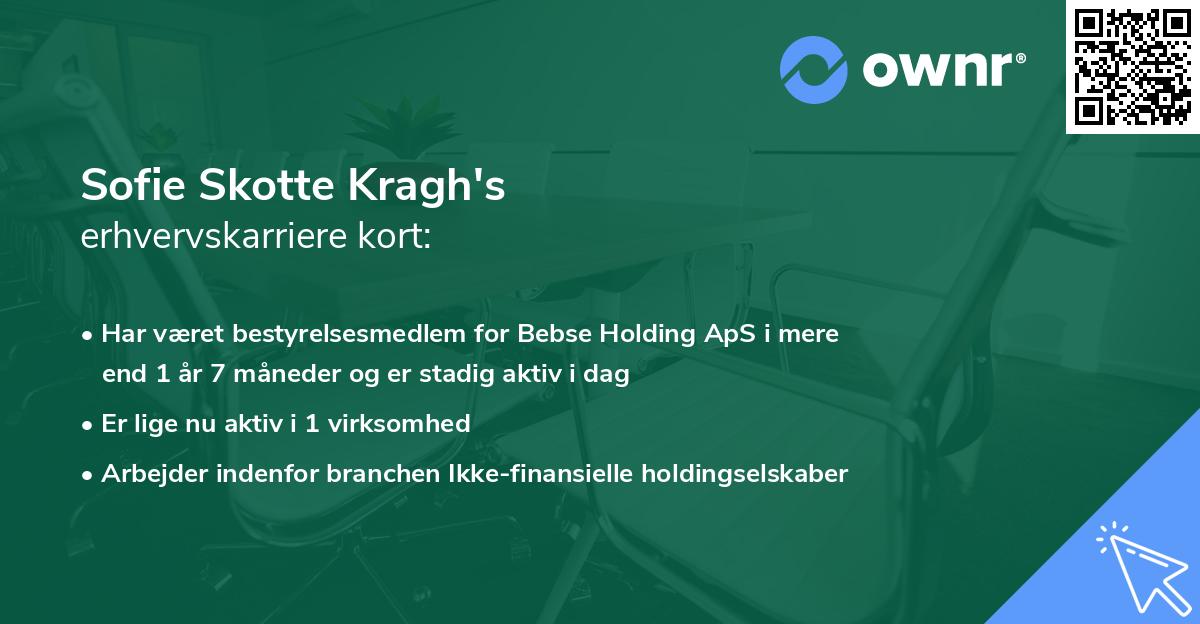 Sofie Skotte Kragh's erhvervskarriere kort