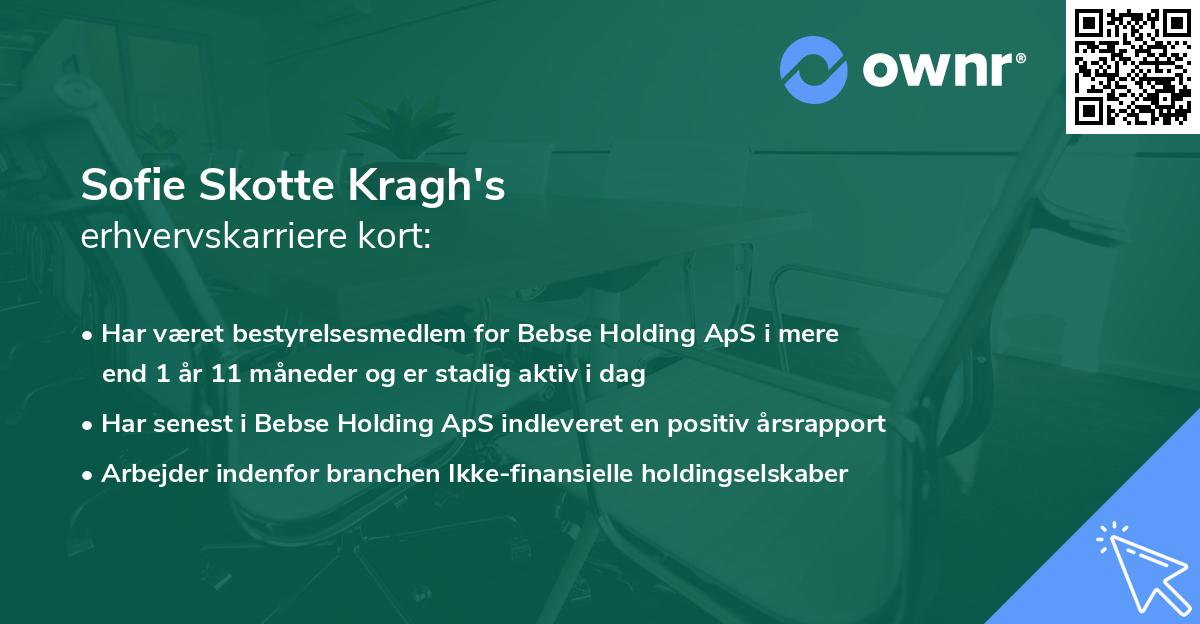 Sofie Skotte Kragh's erhvervskarriere kort