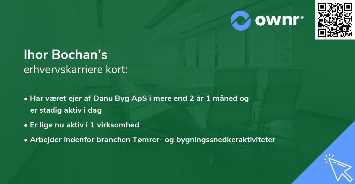 Ihor Bochan's erhvervskarriere kort