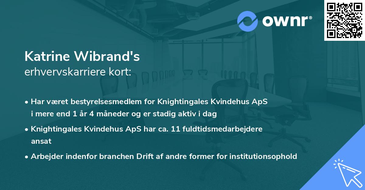 Katrine Wibrand's erhvervskarriere kort