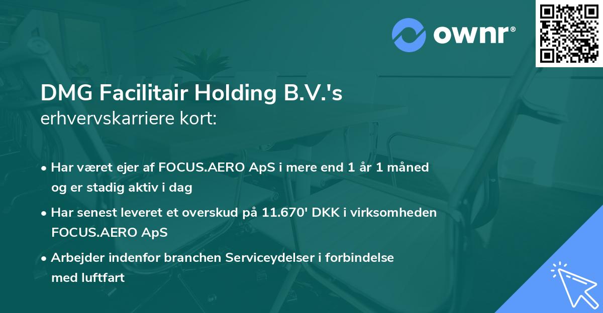 DMG Facilitair Holding B.V.'s erhvervskarriere kort