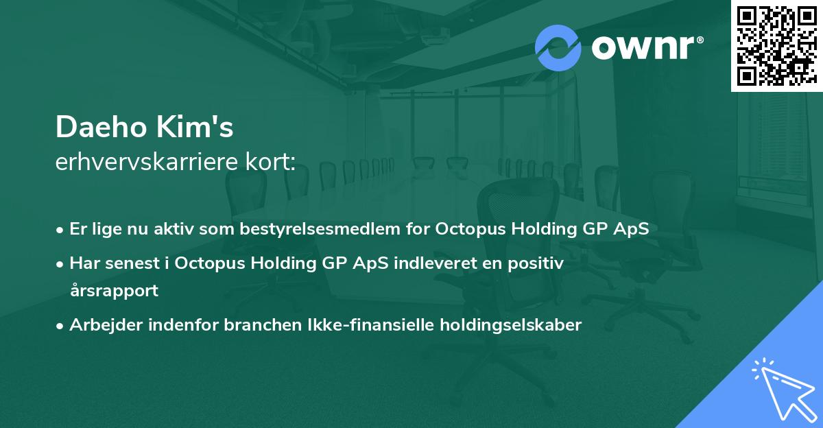Daeho Kim's erhvervskarriere kort