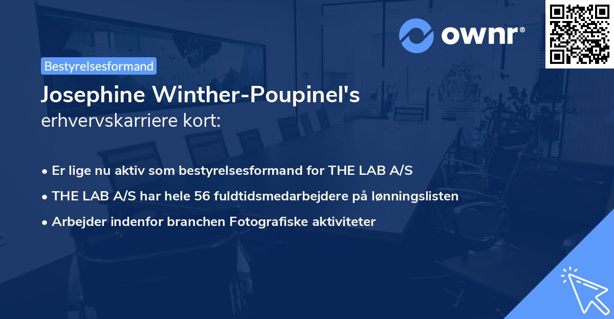 Josephine Winther-Poupinel's erhvervskarriere kort